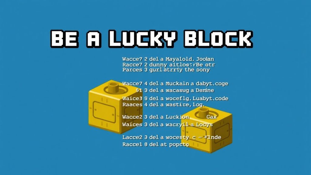 《Be a Lucky Block》2026最新兑换码大全